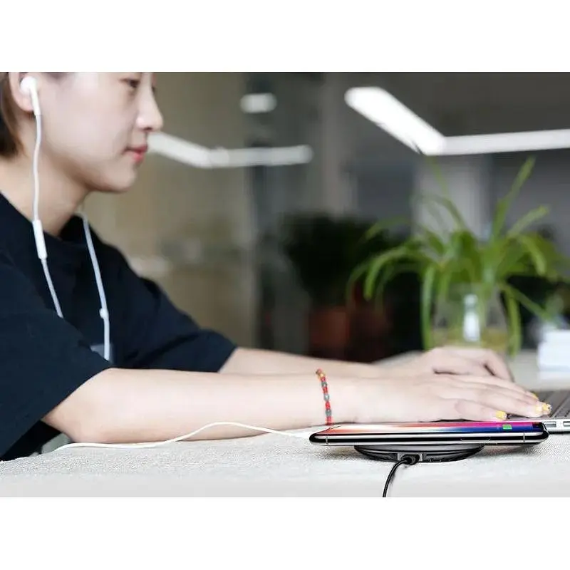 Бездротовий зарядний пристрій Baseus Wireless Charger UFO Desktop WXFD-01 Black (1057714284) - фото 5