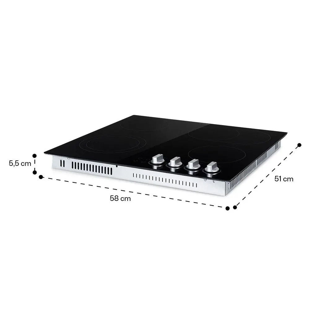 Варочная поверхность электрическая Klarstein EasyCook 4 6100 Вт (10034604) - фото 2