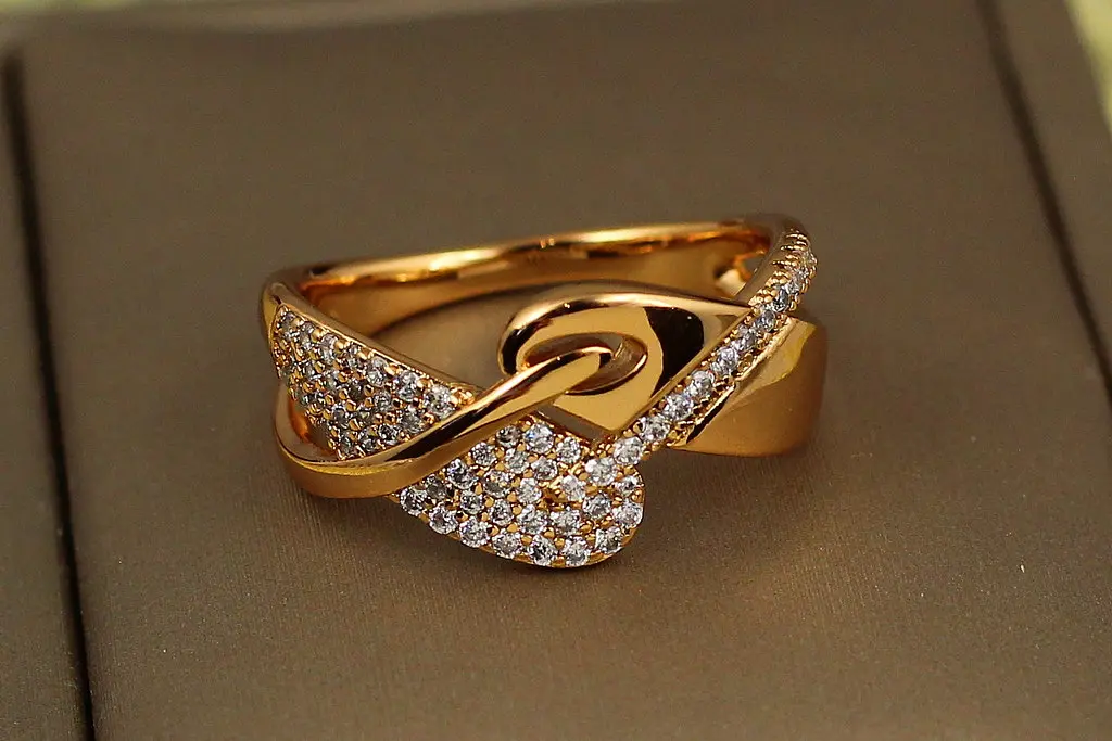 Кільце Xuping Jewelry симфонія р 16 золотисте - фото 2