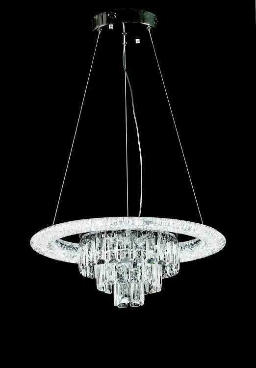 Світлодіодна люстра Splendid Ray LC118/1+1 LED (CH) з кришталем, хром, 40 Вт - фото 3