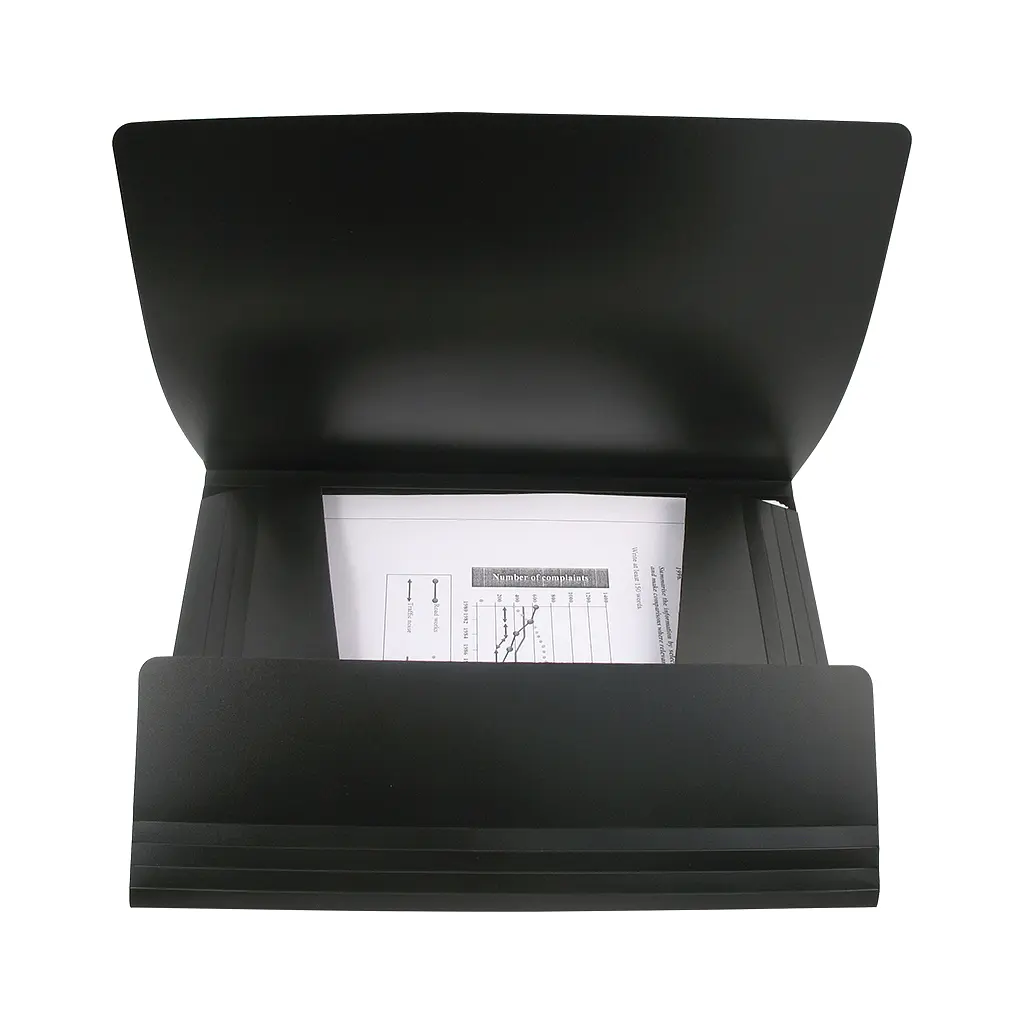 Папка на резинках Axent A4 500 мкм black (1508-01-A) - фото 2