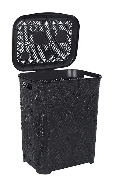 Корзина для белья Violet House 0418 Ажур Coffee, 45 л, коричневая (0418 Ажур COF с/к 45 л) - фото 2