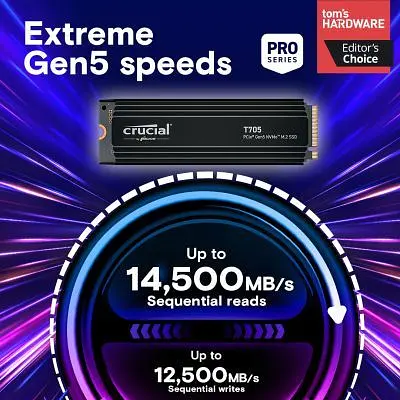 Накопичувач SSD M.2 2280 1TB T705 with Heatsink Micron (CT1000T705SSD5) - фото 3
