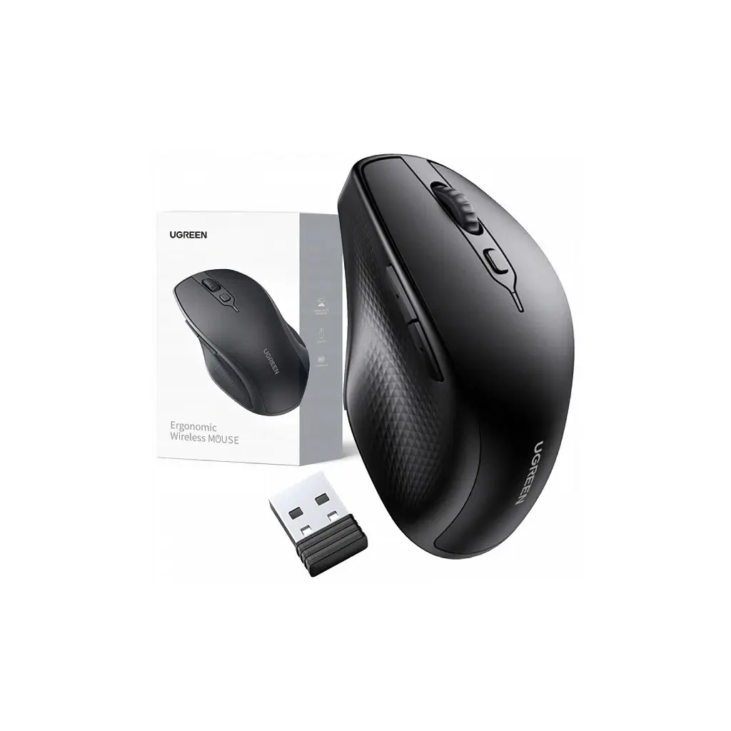 Мишка Ugreen MU101 Wireless Black (90395) - фото 6