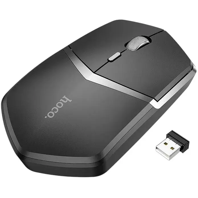 Мышь беспроводная HOCO DI33 Cool 2.4G wireless mouse 1600dpi черная - фото 5