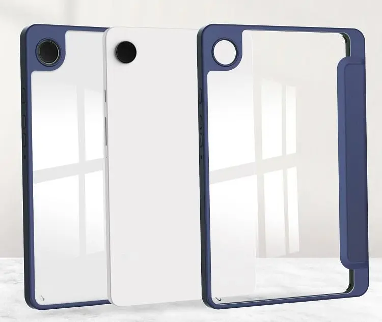 Чехол TPUCristal SlimTPU Spen holder Samsung Galaxy Tab A9 8.7 X110 X115 Синий - фото 3