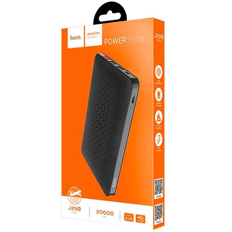 Додаткова батарея Hoco J29B (20000mAh) Black - фото 3