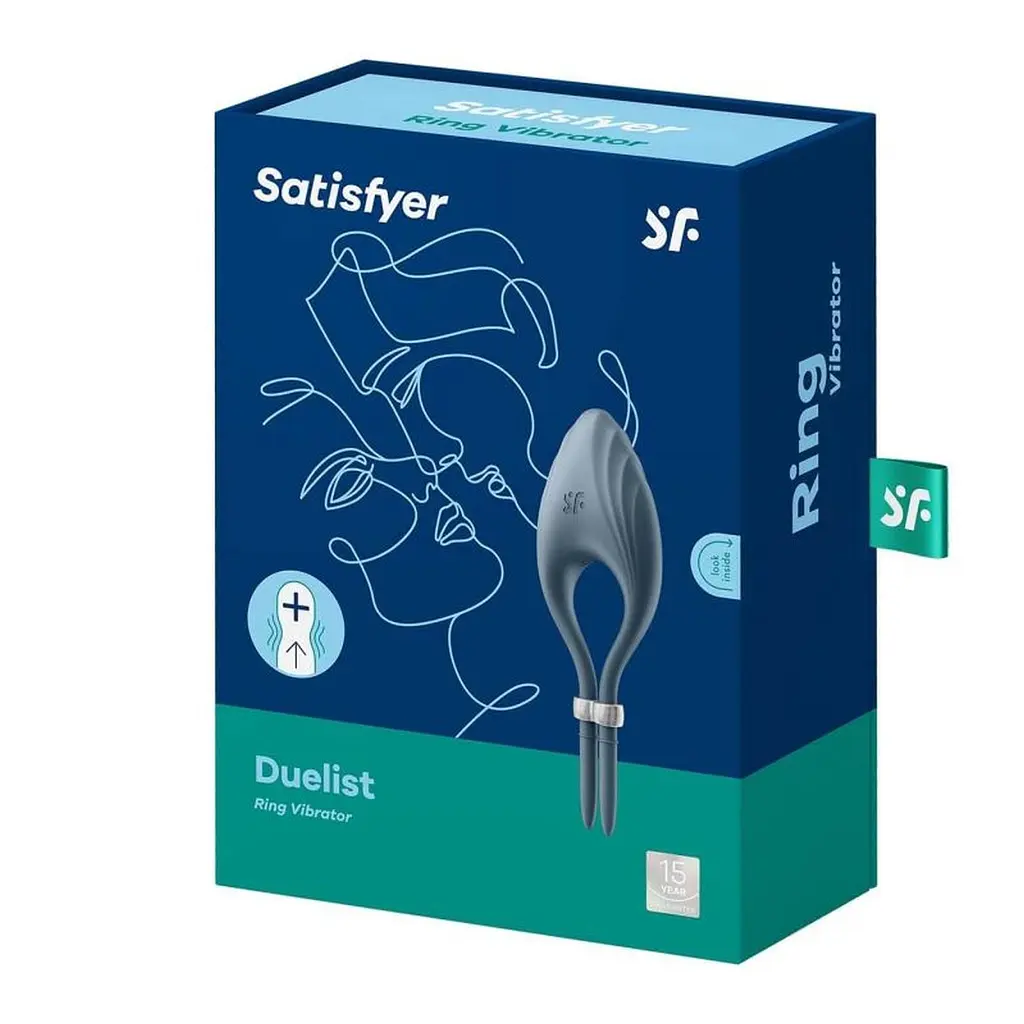 Віброкільце Satisfyer Duelist Ring 14.2 см синій - фото 6
