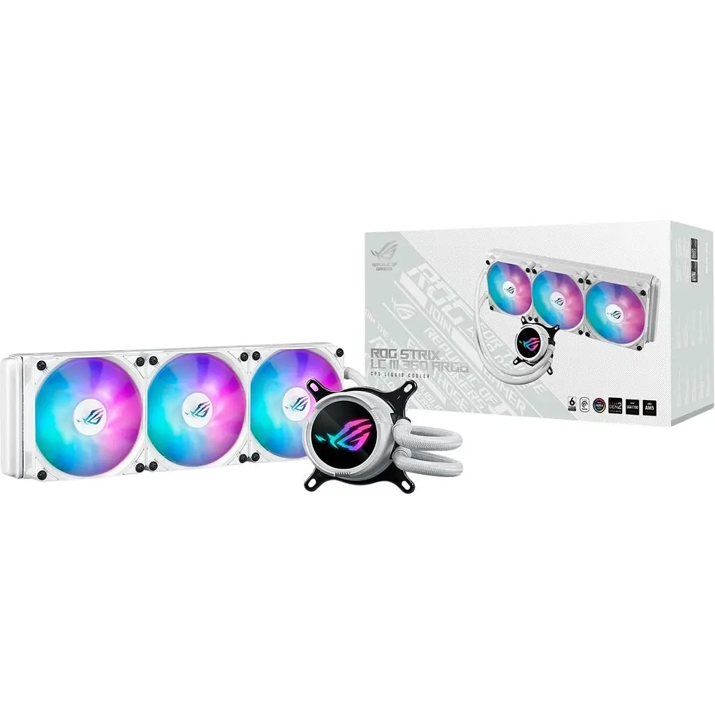 Система водяного охолодження Asus ROG Strix LC III 360 ARGB White (90RC00T2-M0UAY0) [143460] - фото 12