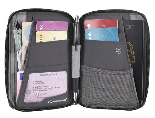 Гаманець Lifeventure Recycled RFID Mini Travel Wallet Сірий - фото 3