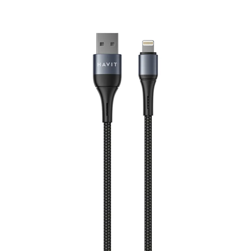 Кабель USB - Lightning HAVIT HV-CB650C 2.1A 1м Black HAVIT (28114-000)