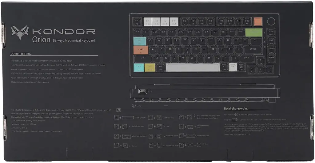 Клавіатура Kondor Orion PRO (1040) - фото 14