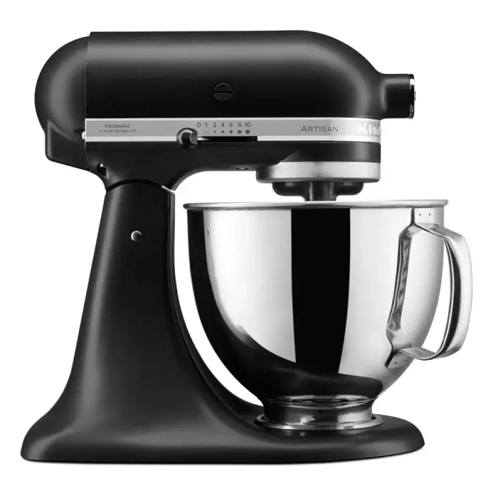 Кухонна машина KitchenAid Artisan 4,8 л 5KSM125EBM з відкидним блоком матовий чорний