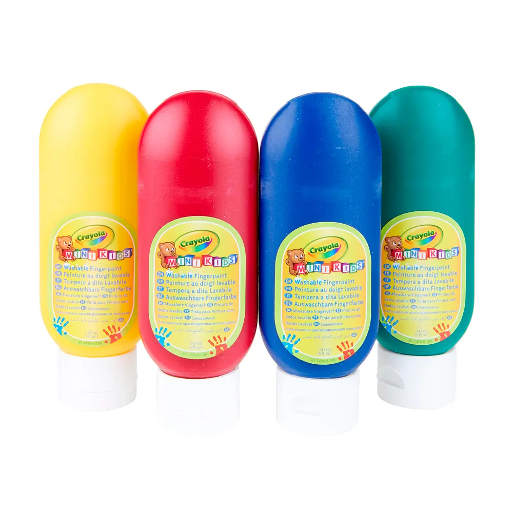 Пальчикові фарби Crayola Mini Kids 4 кольори (256455.106) - фото 2