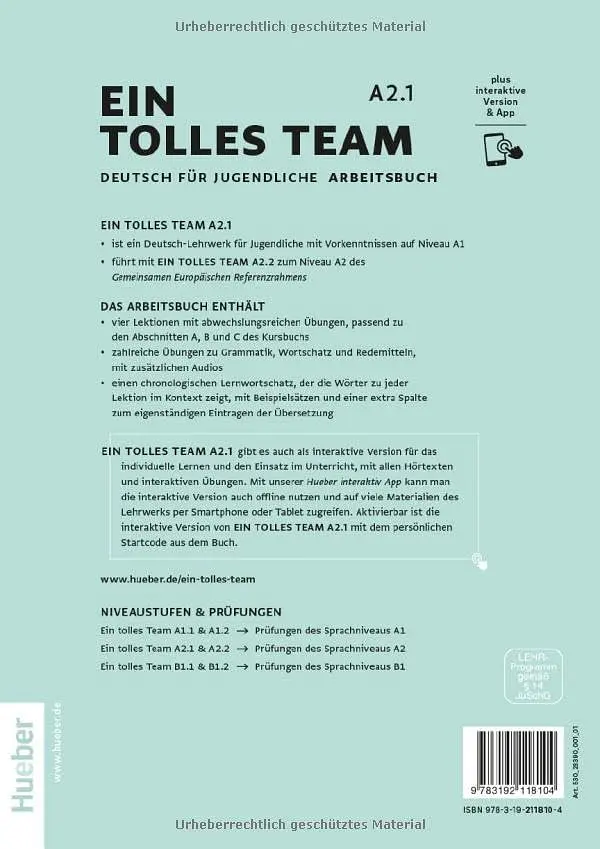 Ein tolles Team A2.1 Arbeitsbuch plus interaktive Version - фото 2