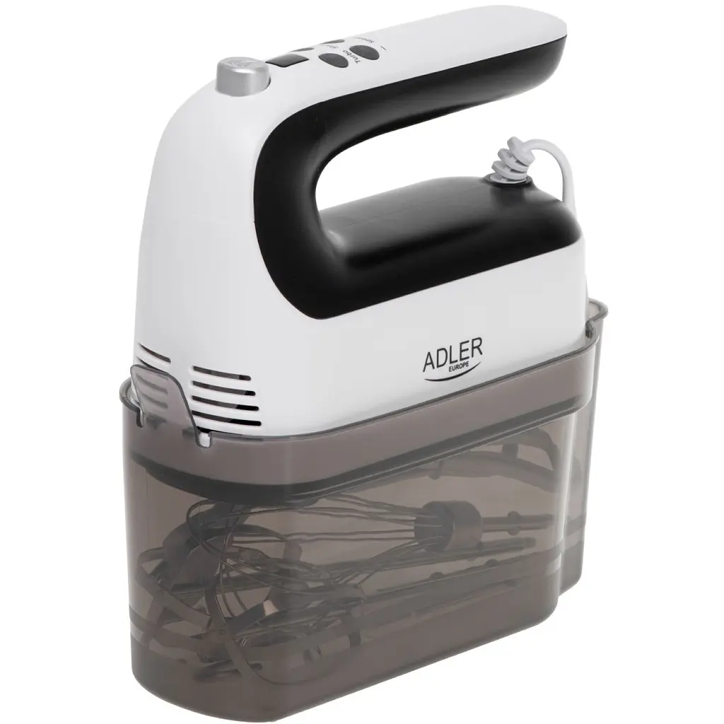 Міксер Adler AD 4229 ручний/600Вт/9 швидкостей/Turbo/контейнер для аксесуарів/білий (AD4229) - фото 7