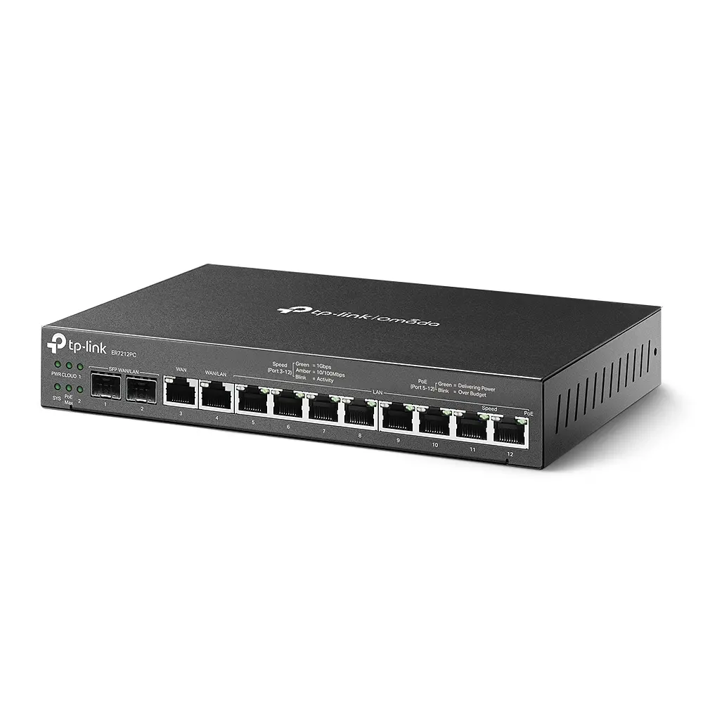 Мультисервісний Маршрутизатор ER7212PC 8xGE LAN (8xPoE), 1xGE WAN, 1xGE WAN/LAN, 2xGE SFP WA TP-Link teh0017220 - фото 4