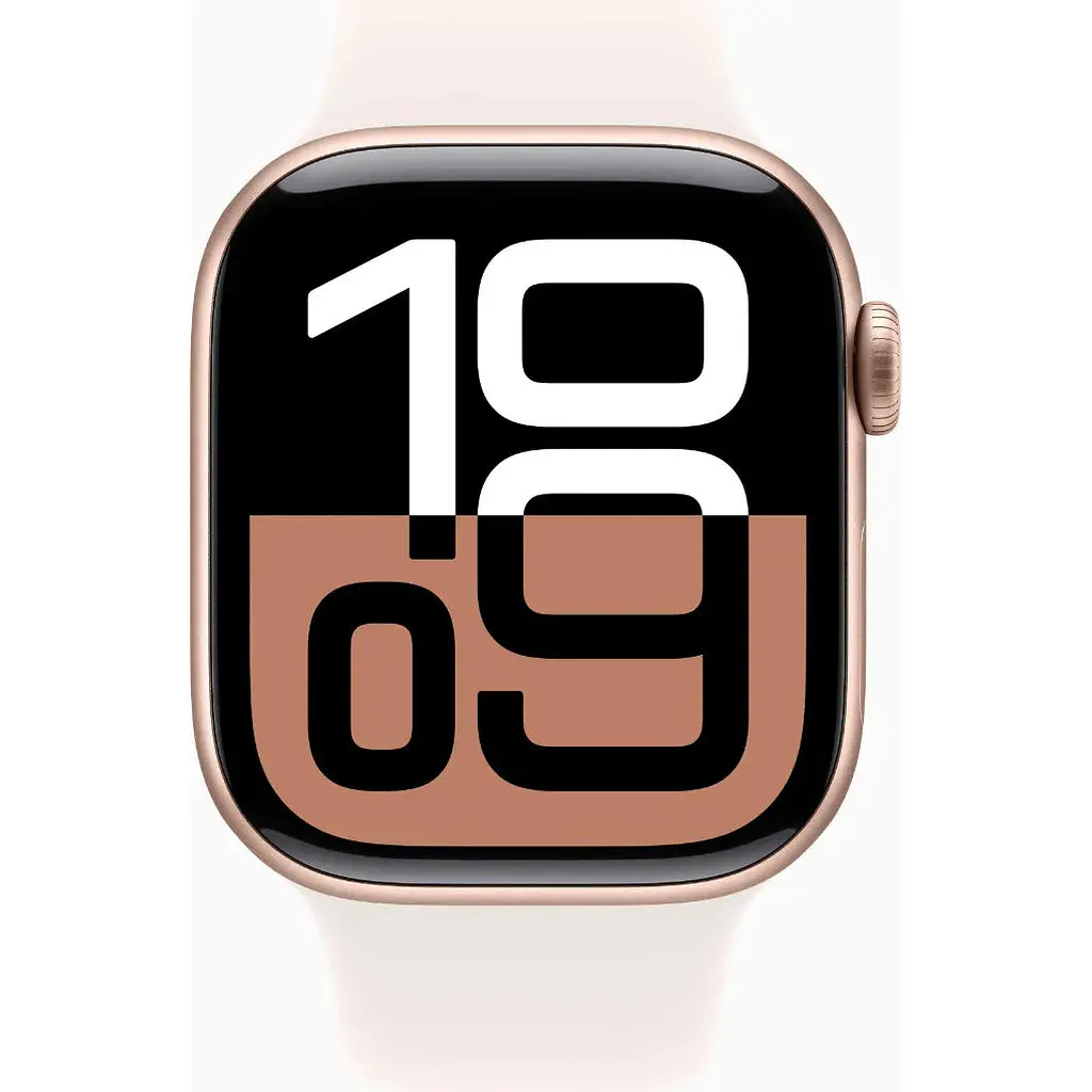 Смарт-часы Apple Watch Series 10 GPS 42mm Rose Gold Alu. Case w. Light Blush Sport Band - S/M MWWH3 - фото 2