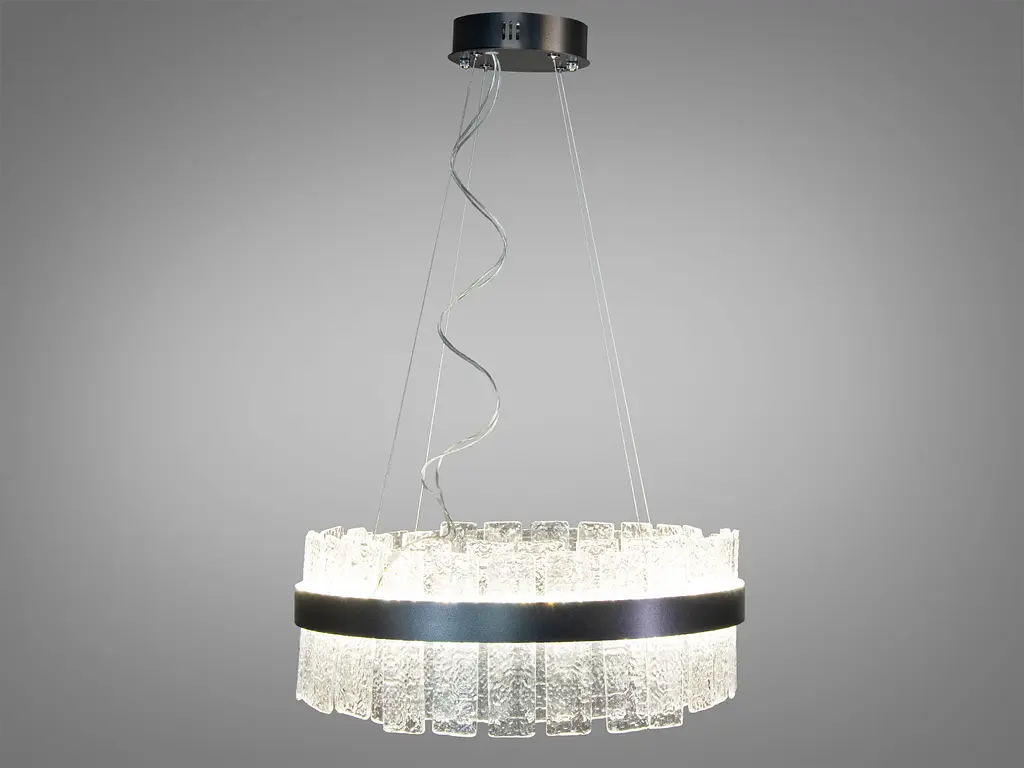 Высокоэффективная хрустальная светодиодная люстра подвес, 110 Вт, бронза. - фото 2