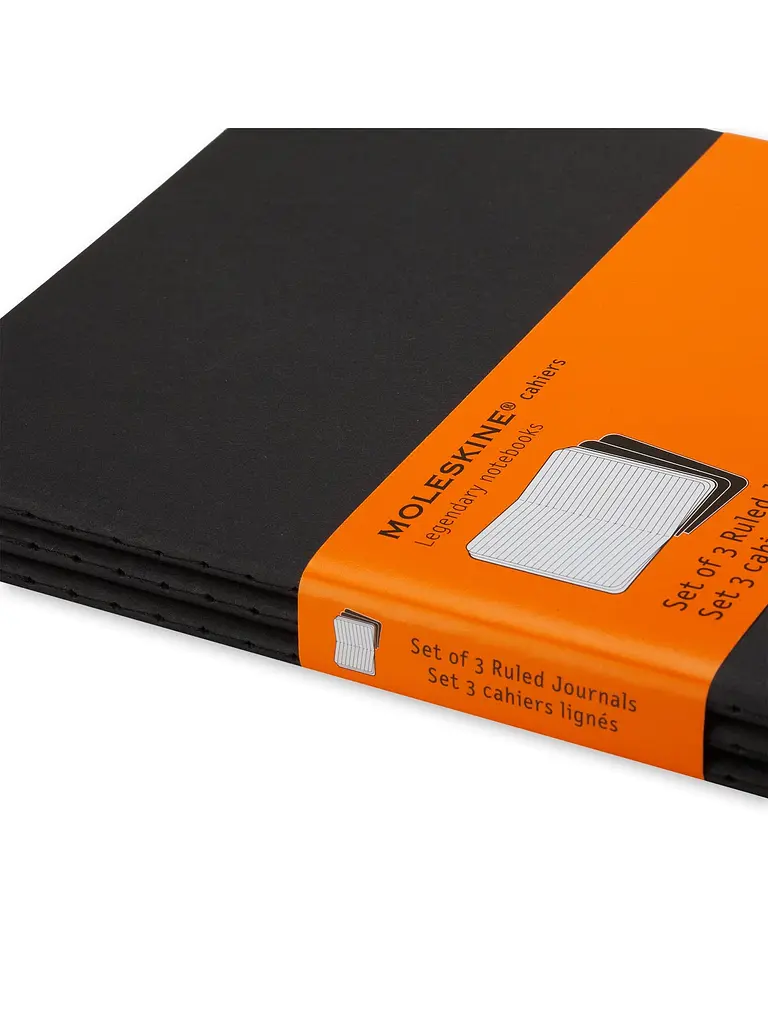 Записник Moleskine Cahier кишеньковий, Лінійка Чорний (QP311) - фото 2