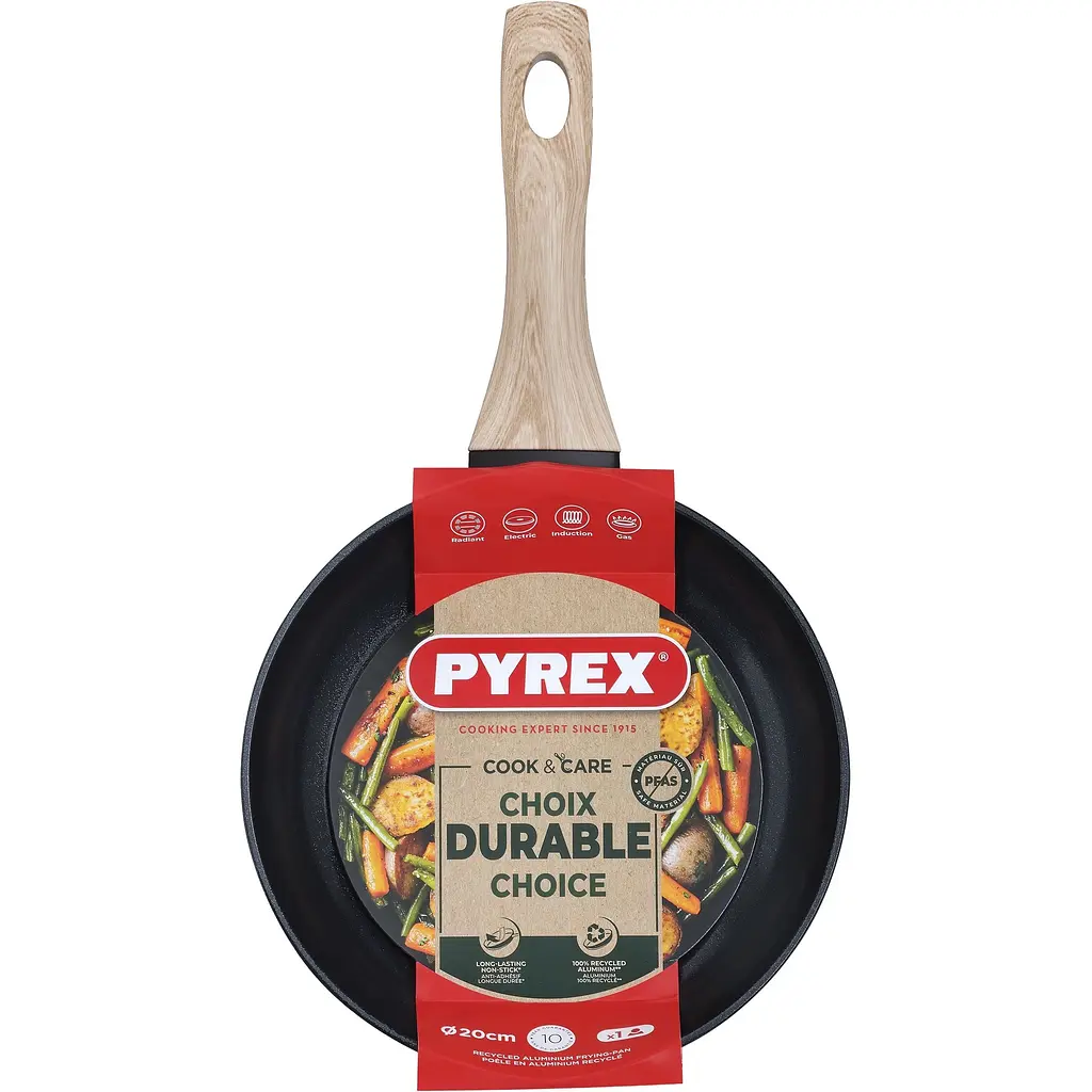 Сковорода Pyrex Cook&Care 20 см індукція без кришки (CR20BF6/8046) - фото 4