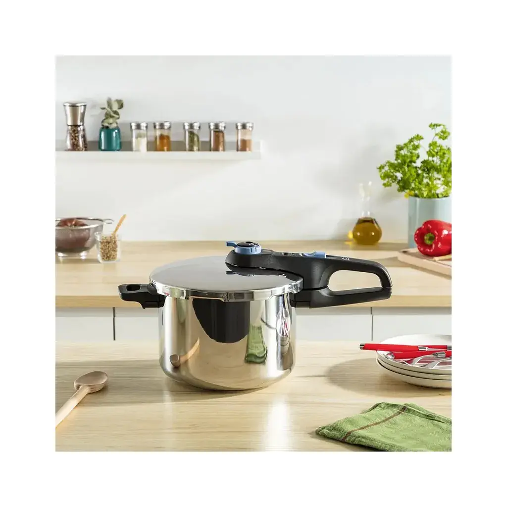 Каструля Tefal Secure Trendy Скороварка з паровим кошиком 4л (P2580402) - фото 5