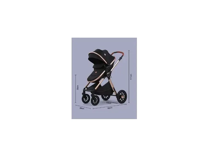Коляска універсальна 3 в 1 Kidilo H2D Khaki Beige - фото 4