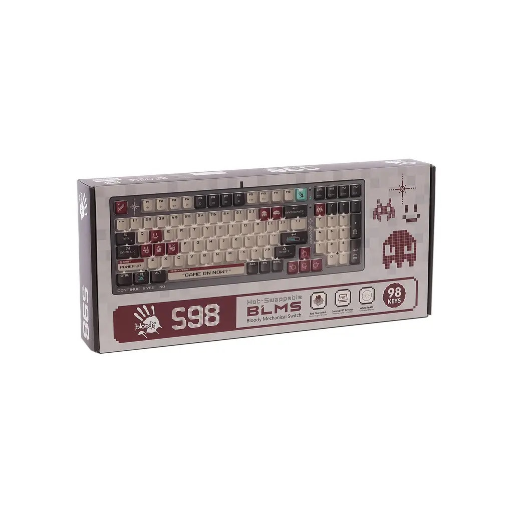Клавіатура A4Tech Bloody S98 USB Pixels Red (4711421001120) - фото 4