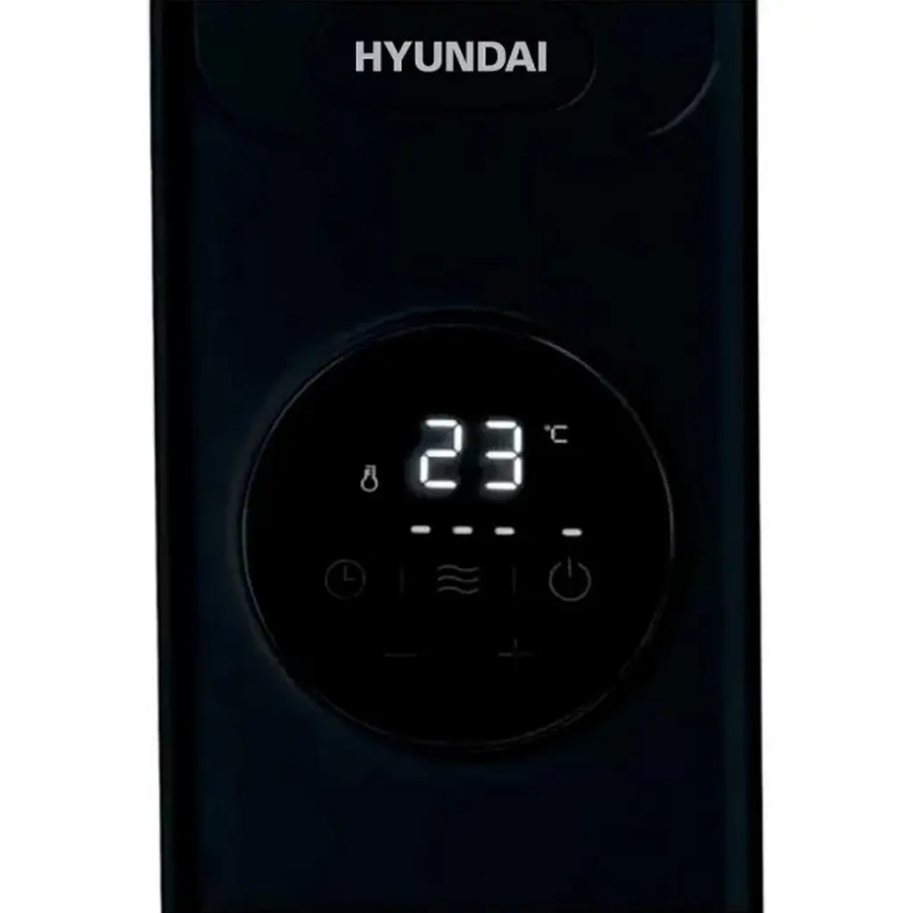 Обогреватель масляный Hyundai H09HTRB, 20м2, 2000Вт, электр. кер-ния, 9 секций, пульт ДУ, черный - фото 2