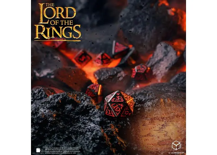 Набір кубиків The Lord of the Rings: Mordor Dice Set (7 шт.) (LOTR/190166/MOR/A) - фото 5