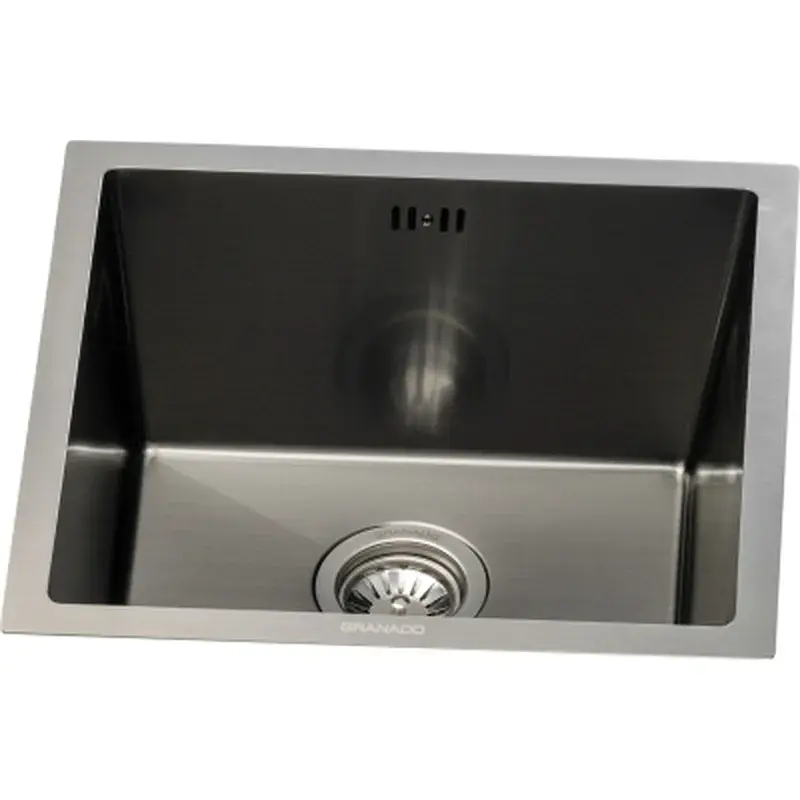 Мийка кухонна GRANADO Under top STEEL S201 black (GS08201B) - фото 2