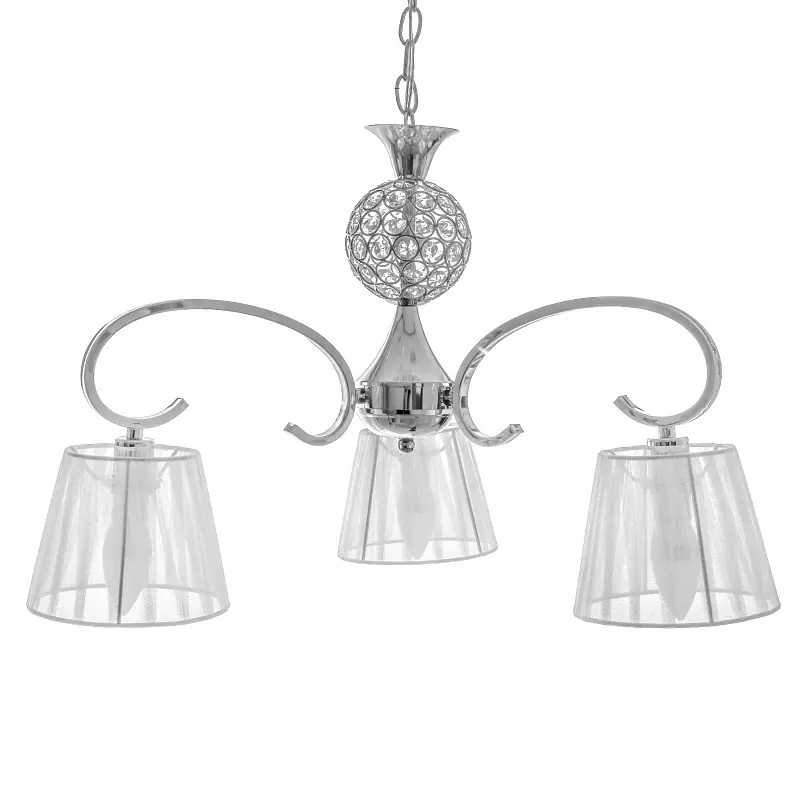 Люстра подвесная Brille с абажуром E14 40W CH (BKL-483S/3) - фото 5