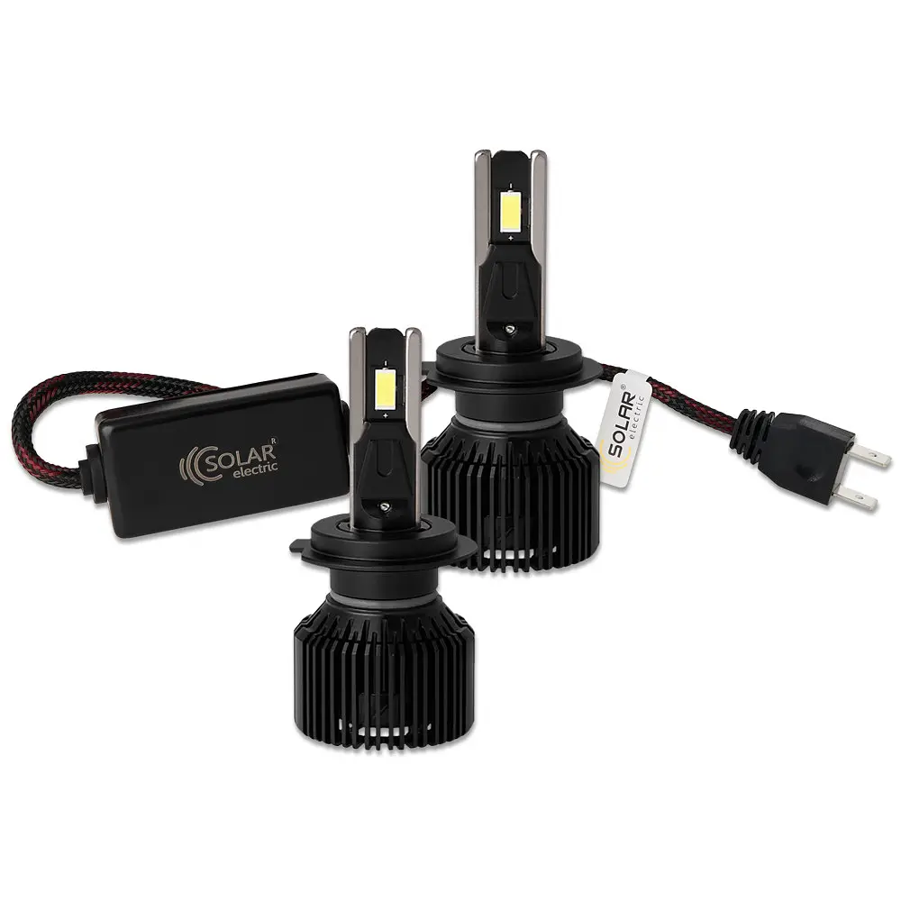 Автолампа Solar LED H7 12/24V 130W 11000 Lm 6500K CSP3570 2 шт. (8707S2) - фото 4