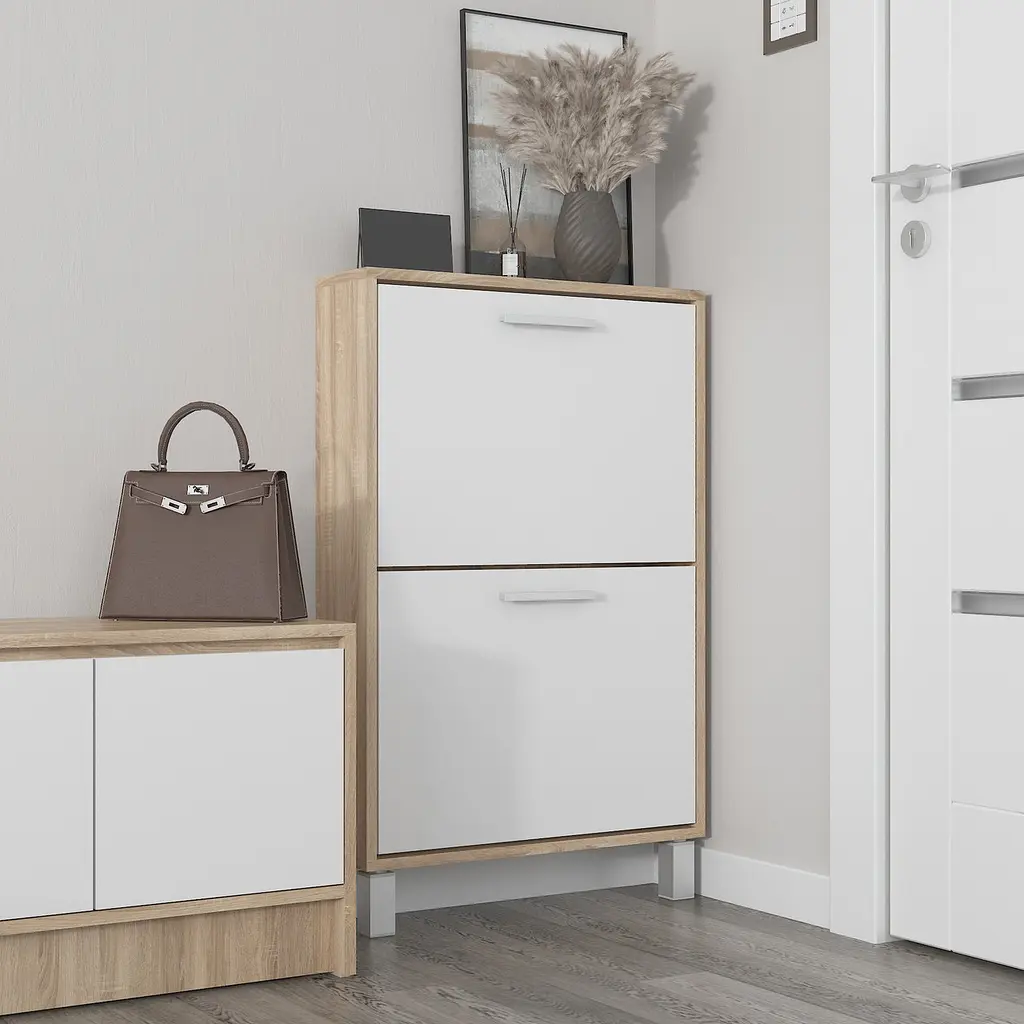 Полиця для взуття Flamecame підлогова на 2 шухляди з ДСП F-158 - фото 7