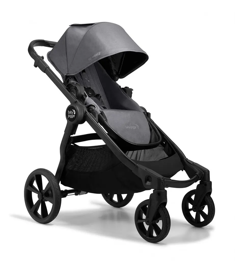 Прогулянковий візок для двійні Baby Jogger City Select 2, Basic Radiant Slate - фото 4