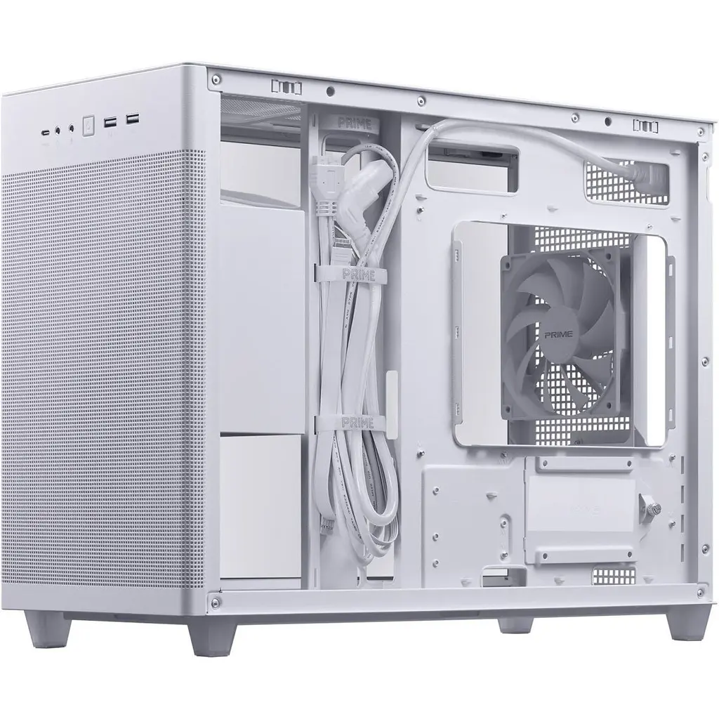 Корпус Asus Prime AP201 Tempered Glass White (90DC00G3-B39010) [134527] - фото 8