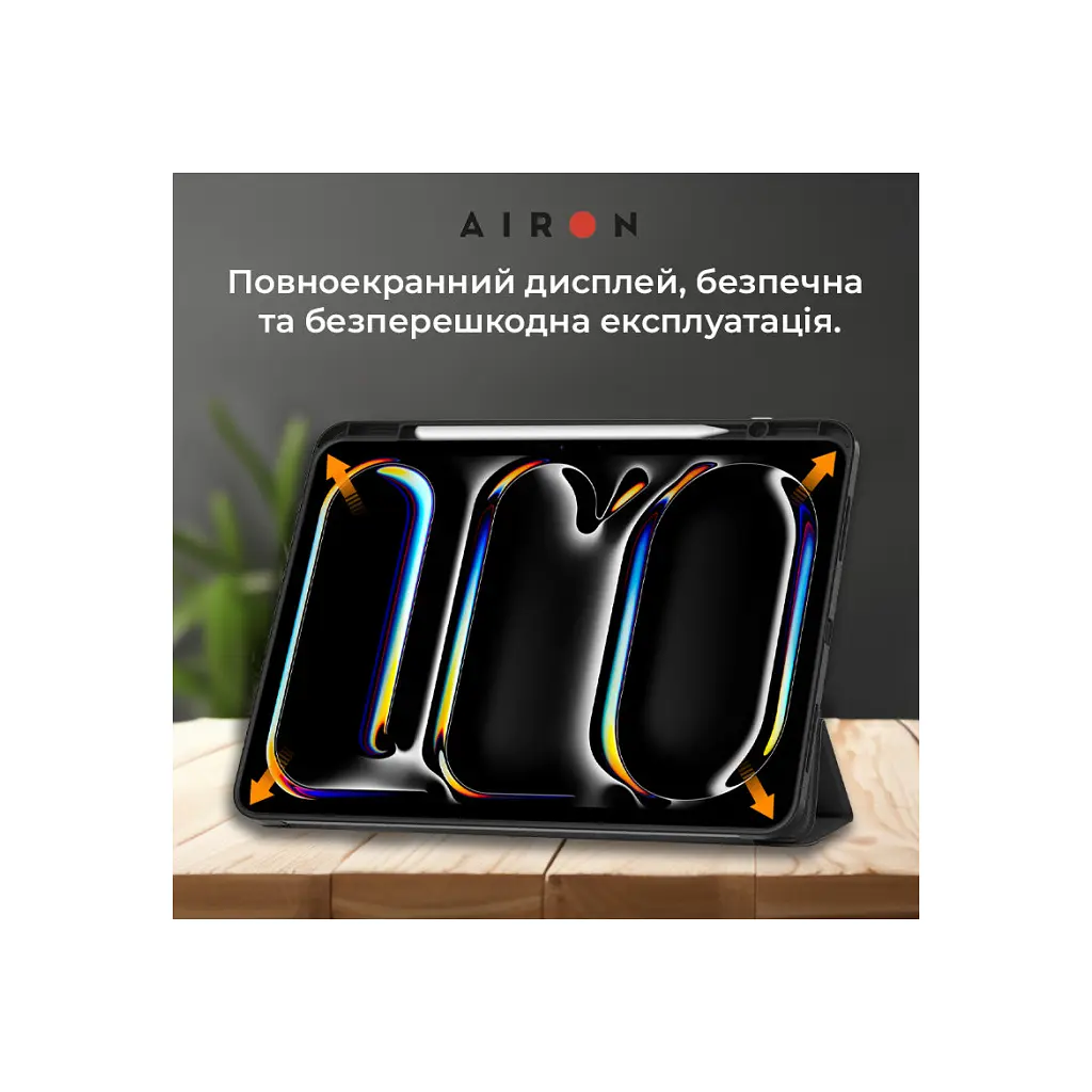 Чехол для планшета AirOn Premium SOFT iPad Pro 13 2024 + Film Black (4822352781129) - фото 6