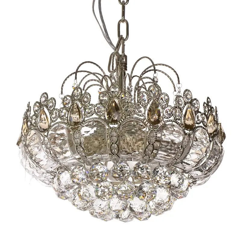 Люстра подвесная Brille хрустальная с подсветкой LED E14 40W SL (BCL-389S/3) - фото 2