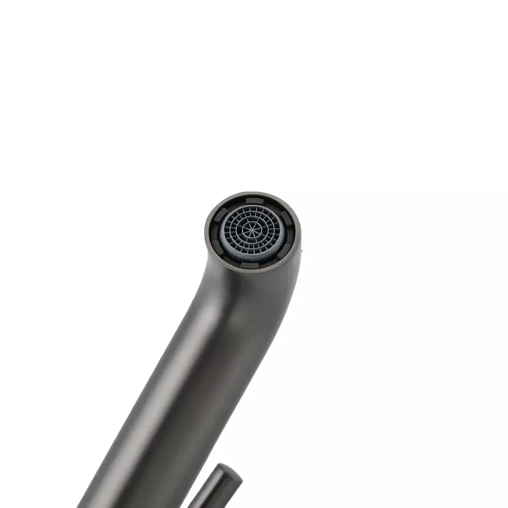 Смеситель для умывальника высокий Gungray Gappo G1006-29, Графитовый хром - фото 4