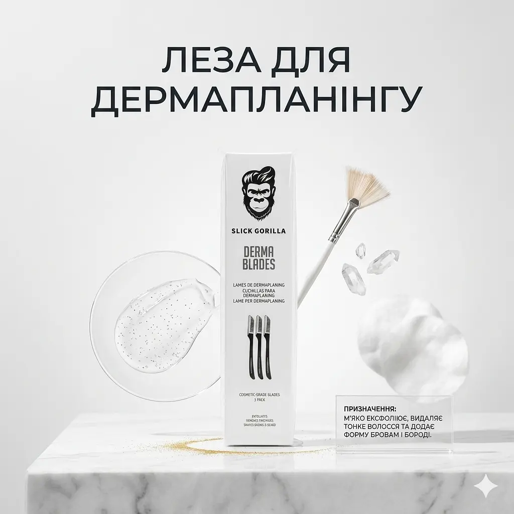 Леза для гоління Slick Gorilla Derma Blades 3 шт. (SGDB) - фото 2
