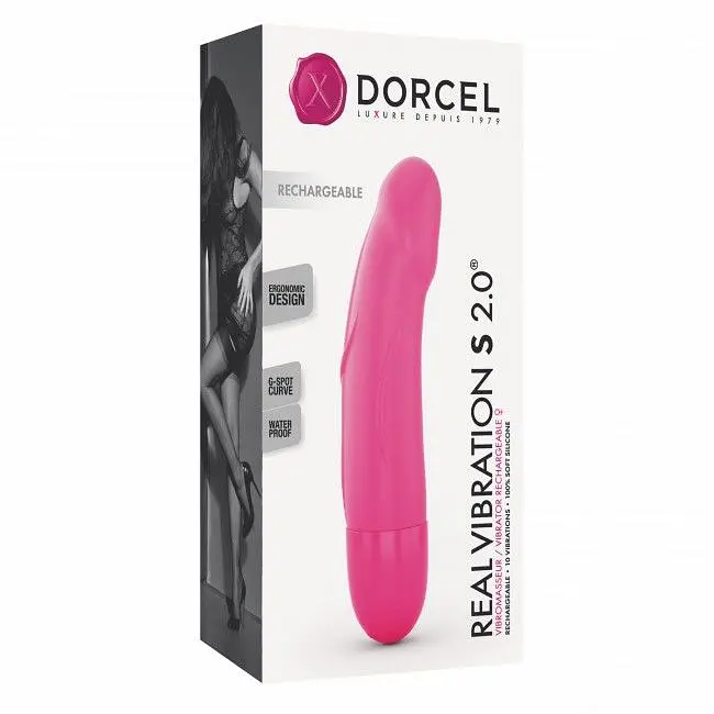 Вібратор Dorcel Real Vibration S Magenta 2.0, діаметр 3,7см, перезаряджається, для точки G - фото 4
