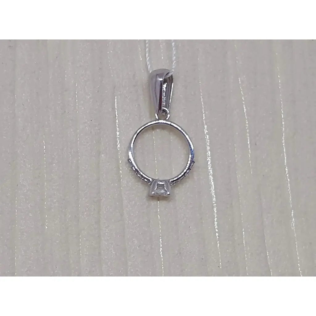 Золота підвіска Favoritum Колечко з фіанітом. 311839_Б/1 - фото 2