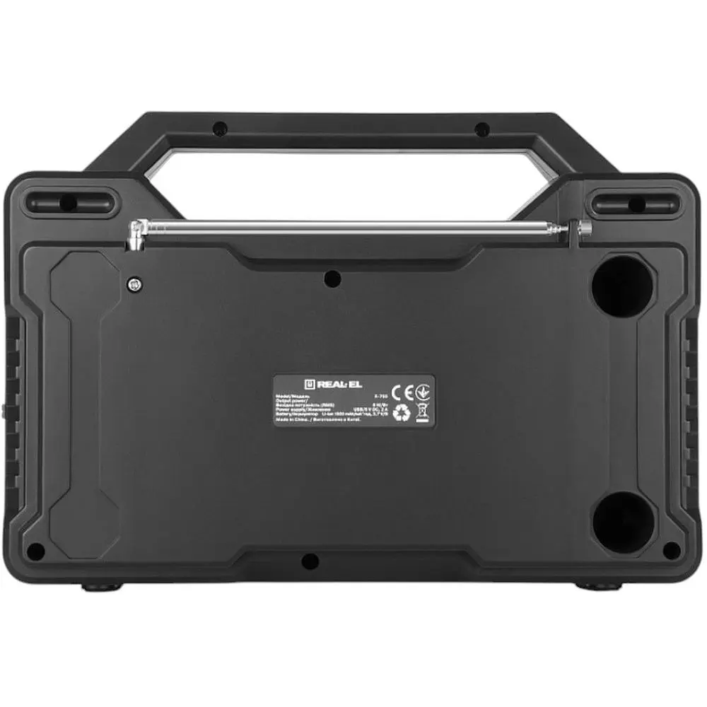 Радиоприемник портативный REAL-EL X703 Black - фото 6
