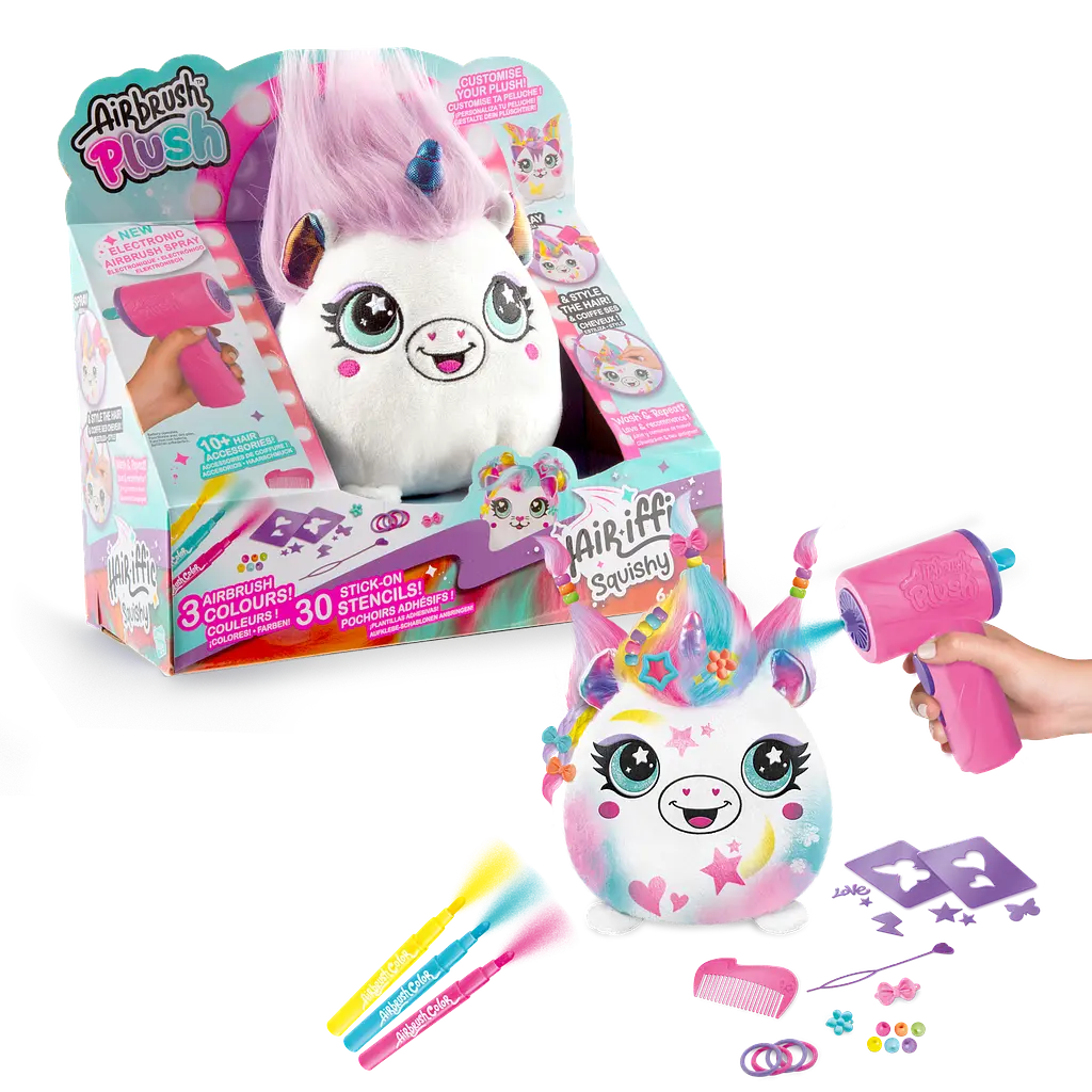Набір DIY AIRBRUSH PLUSH - Hair'iffic "Зроби зачіску - Принцеса" з іграшковим аерографом CanalToys Art.AIR040/1 - фото 4
