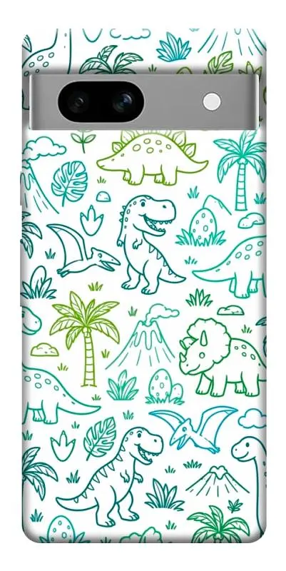 TPU чохол Demsky Dino pattern для Google Pixel 7a