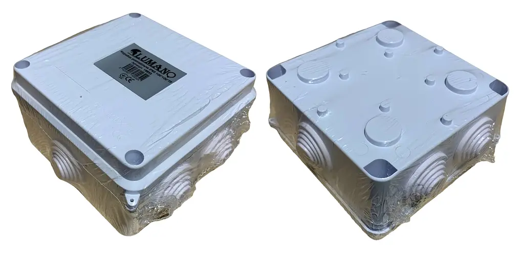 Коробка розподільча монтажна (АБС пластик) IP65 100х100х70 Lumano