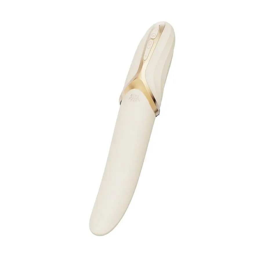 Вібратор Zalo - EVE Ivory White, вібрація + ротація, імітація язичка, підігрів до 39 °C - фото 7