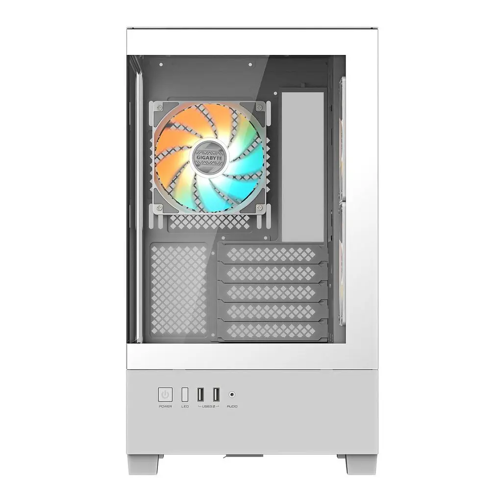 Корпус Gigabyte C201 Panoramic Tempered Glass Ice без БЖ (GB-C201PI) - фото 3