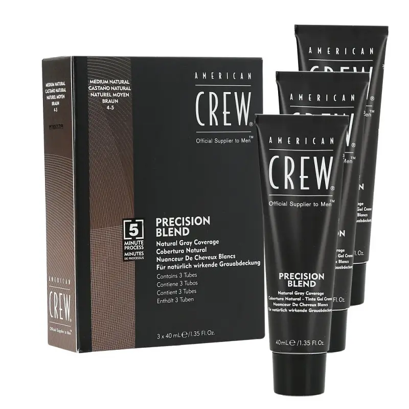 Система маскування сивини American Crew Precision Blend Shades 4-5 3x40 мл