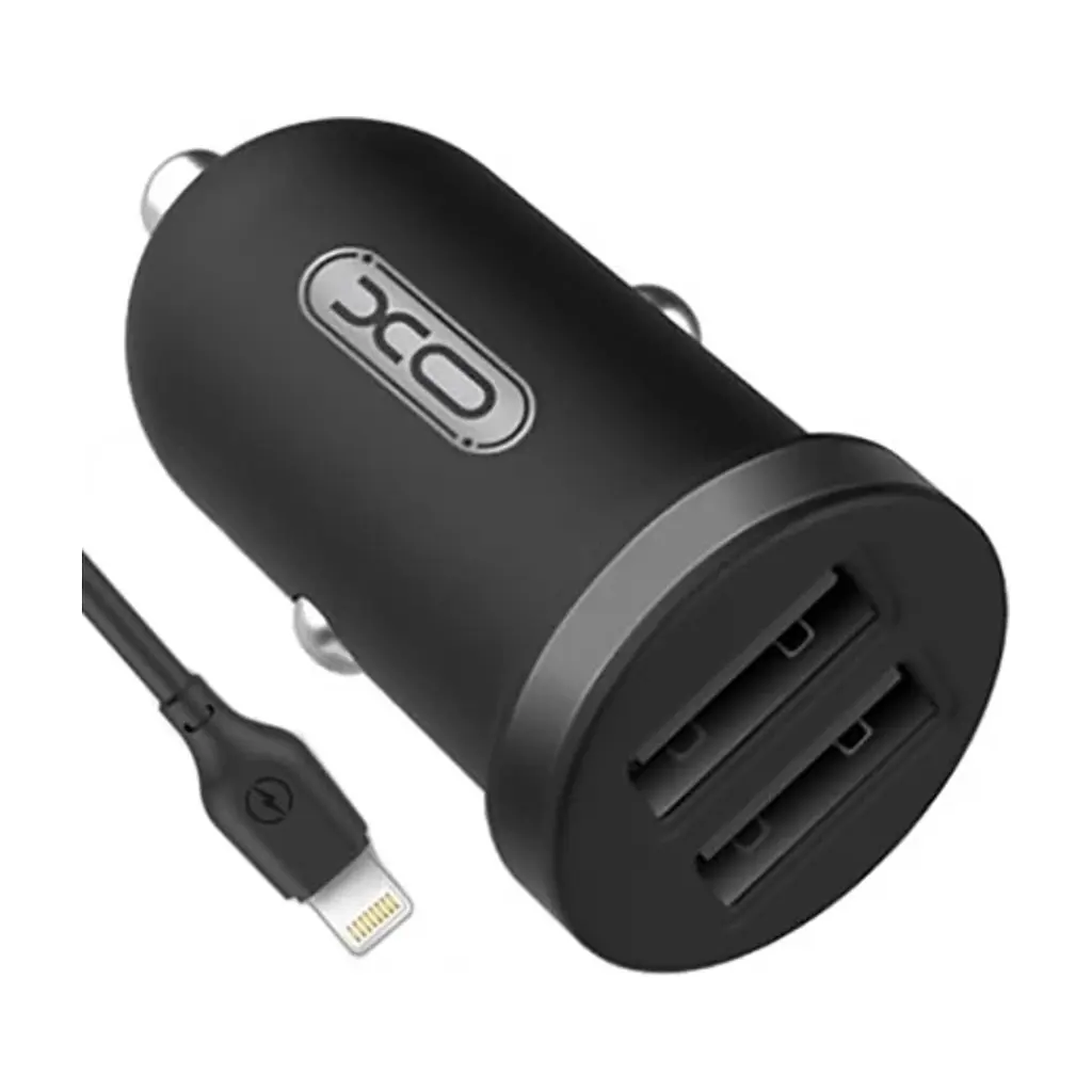 Зарядний пристрій XO 2xUSB 2.1A + cable USB to Lightning black (TZ08-L-BK) - фото 3